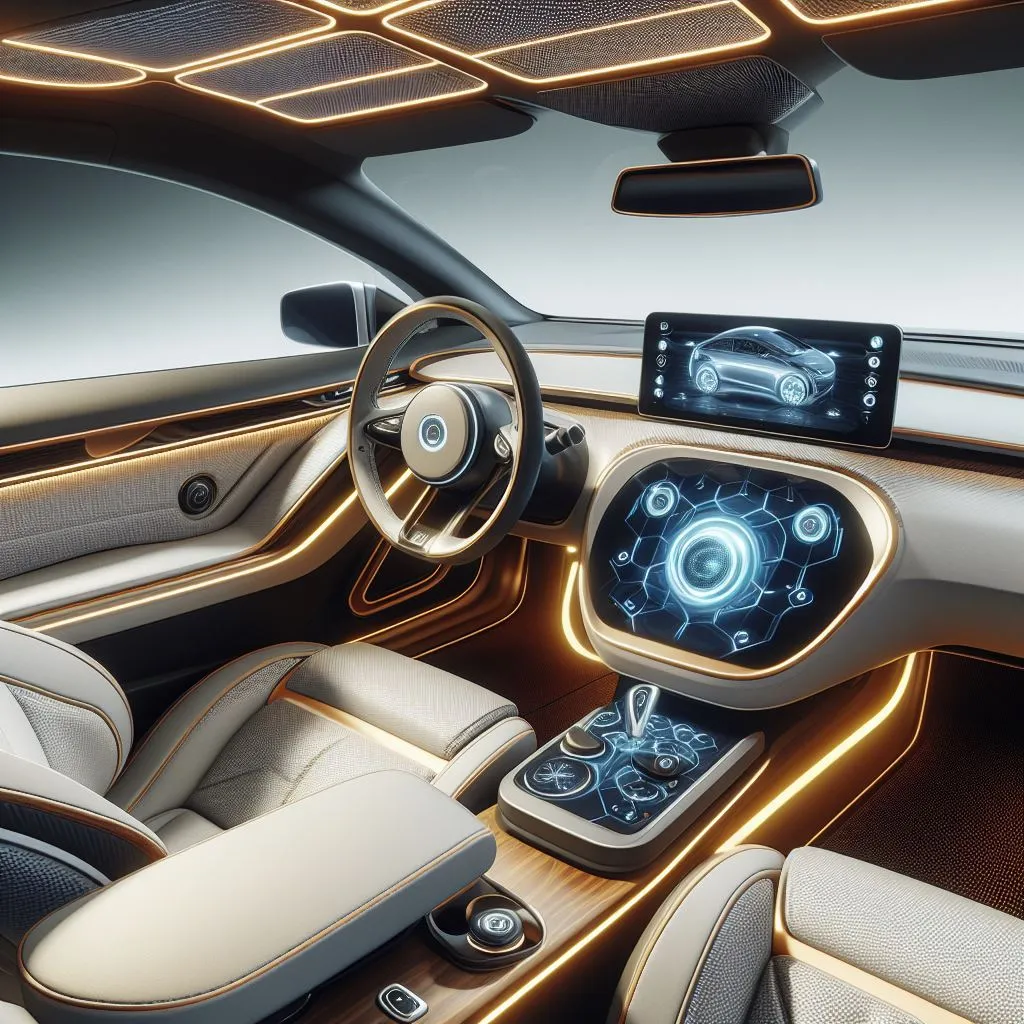 Electric car interior decoration 4